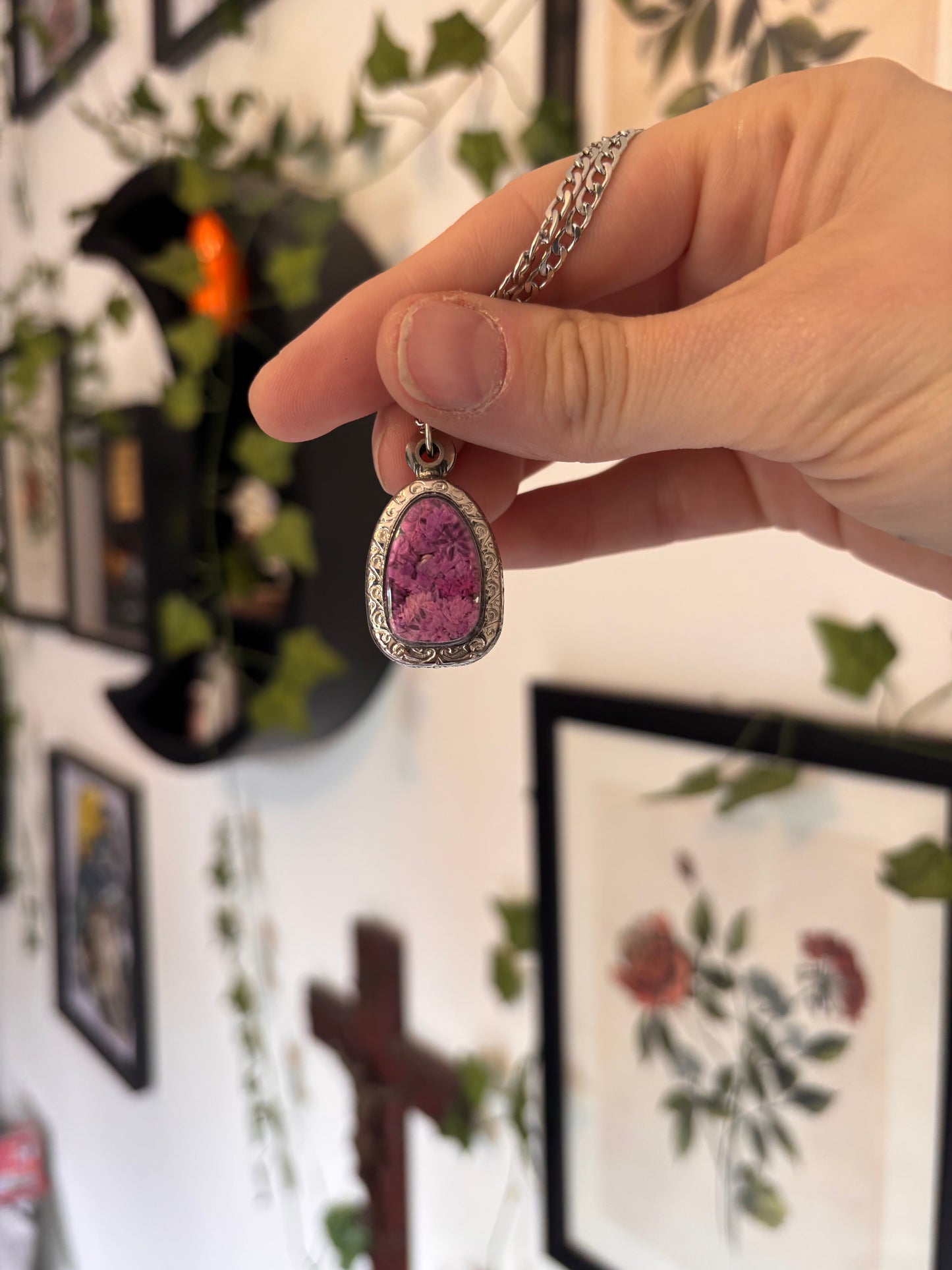 Mouse Skull Pendant Necklace