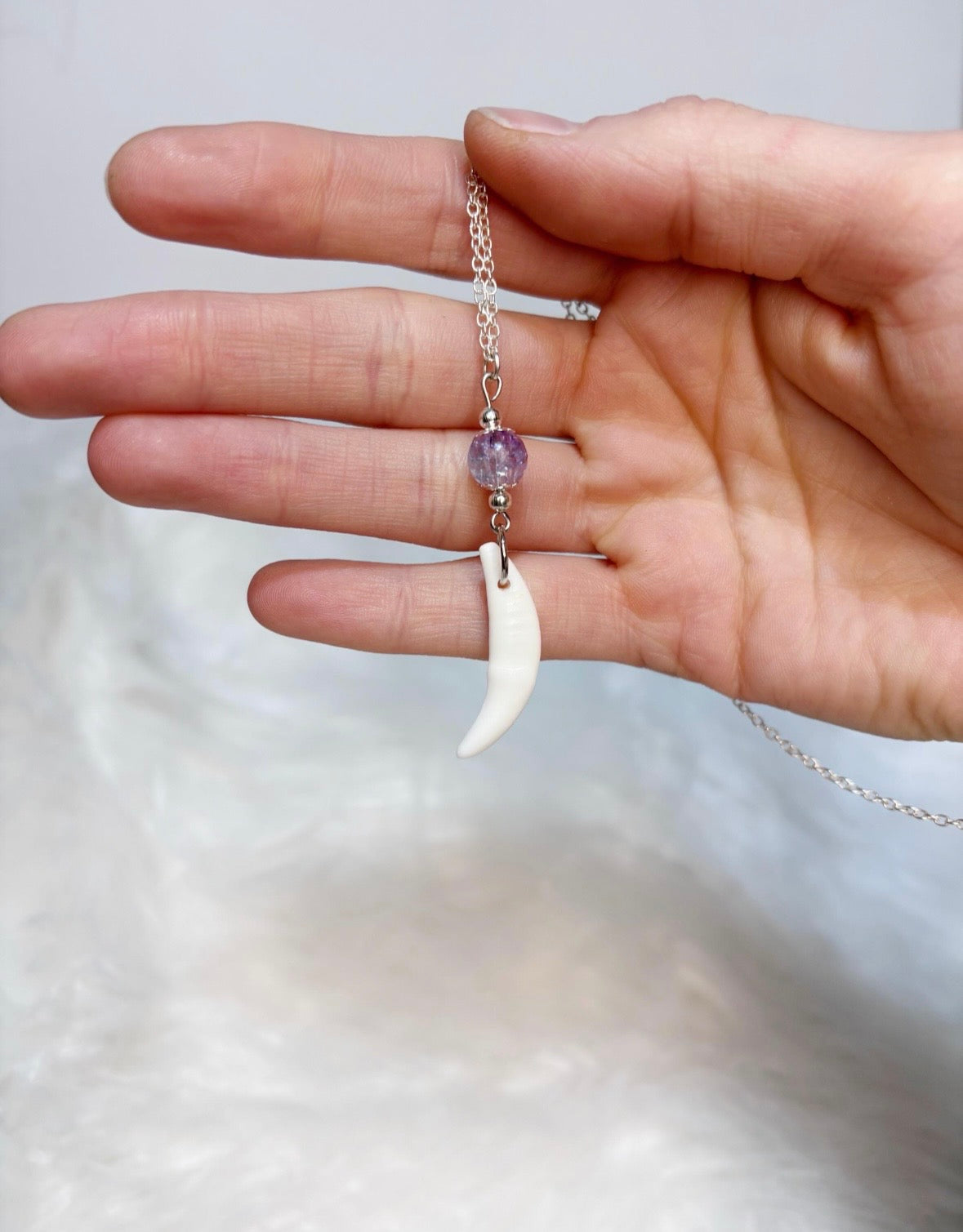 Coyote Tooth Pendant Necklace