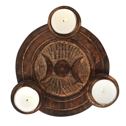 Triple Moon Candle Holder