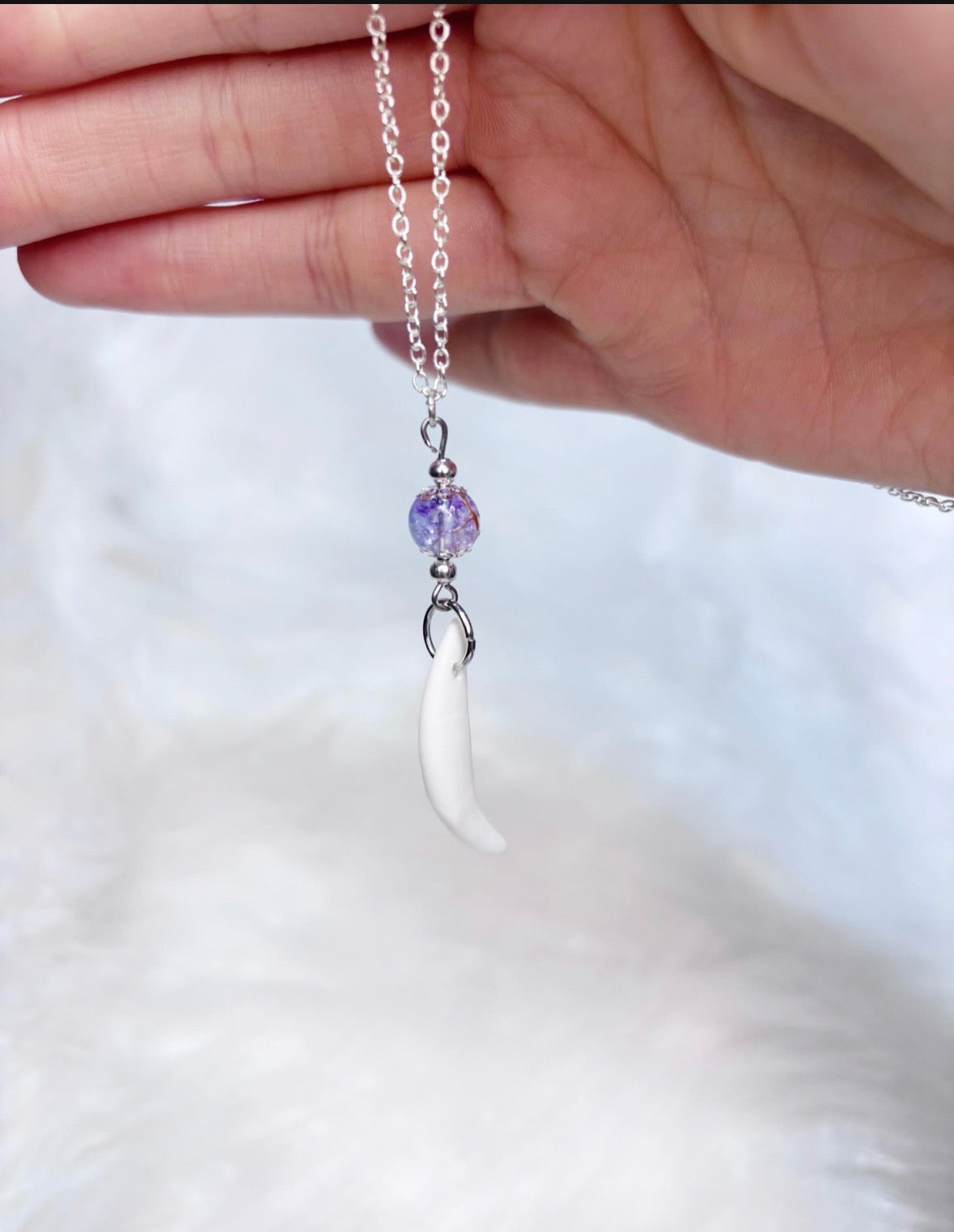 Coyote Tooth Pendant Necklace
