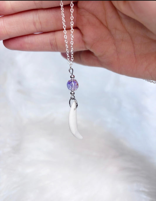 Coyote Tooth Pendant Necklace