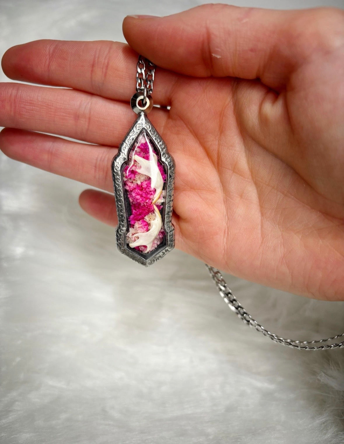 Jaw Bones Pendant Necklace