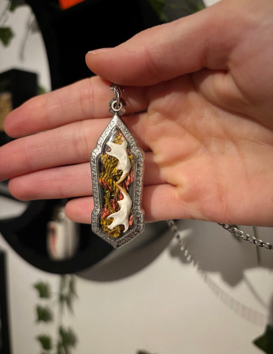 Jaw Bone Pendant Necklace